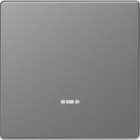 Merten D-Life Нержавеющая сталь Выключатель однаклавишный с подсветкой Merten D-Life нержавеющая сталь