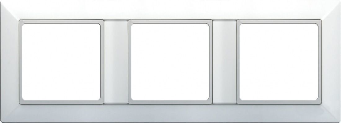 Рамки Jung Eco Profi Standart Рамка тройная Jung Eco Profi белая EP483WW