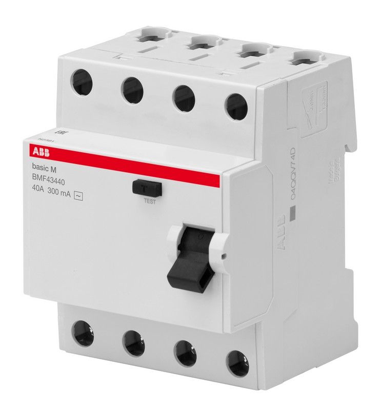 ABB УЗО ABB Basic M 4P 25A 30мA AC BMF41425 2CSF604041R1250 