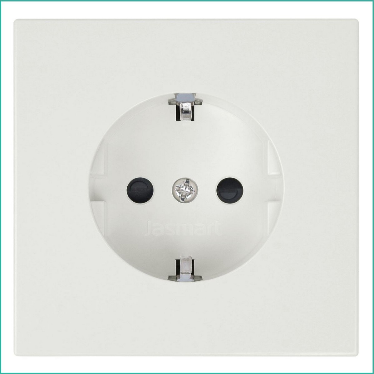 JASMART FD - розетки и выключатели Розетка JASMART FD SCHUKO с защитными шторками Сахара 5501SH