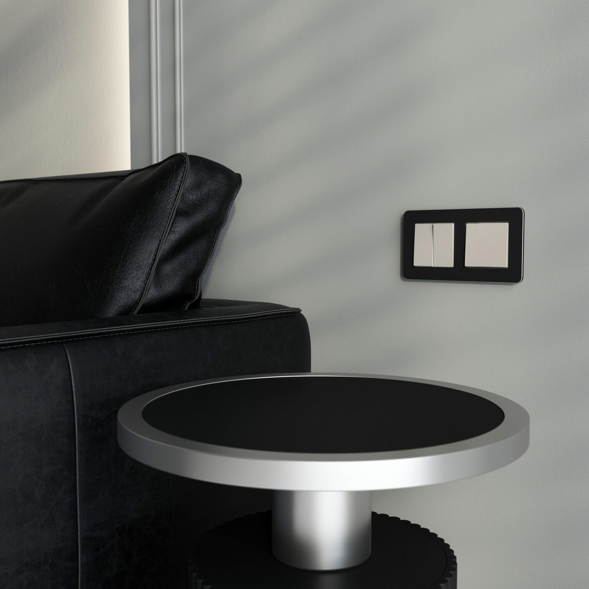 Werkel дымчатый Перекрестный выключатель Werkel двухклавишный (дымчатый) W1223004