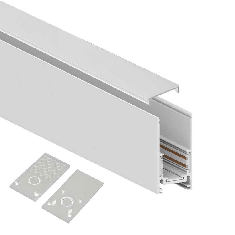 Трековые светодиодные светильники Шинопровод Feron для магнитных трековых  светильников белый 1м CABM1000 41960 