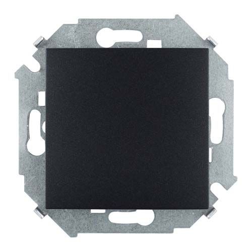 Розетки и выключатели Simon 15 Графит Выключатель 1-клавишный Simon 15 Графит 16А 1591101-038