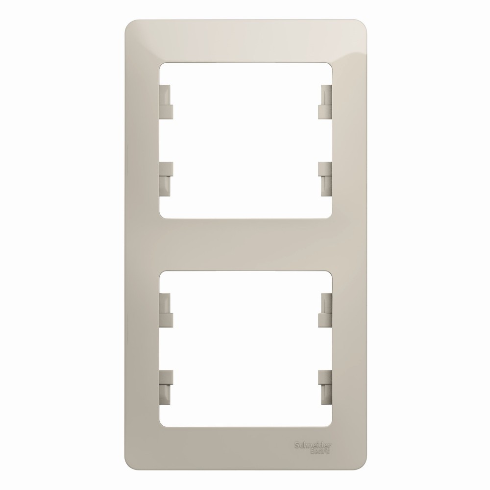 Glossa Молочный Рамка Systeme Electric Glossa Молочная 2-ая вертикальная GSL000906