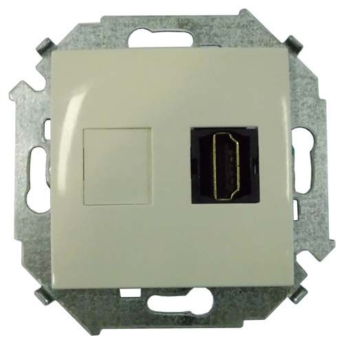 Розетки и выключатели Simon 15 Бежевый Розетка HDMI Simon 15 бежевый аудио/видео v1.4 тип А 1591407-031