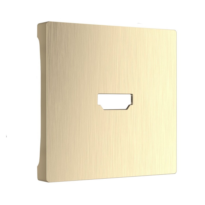 Werkel Шампань рифленный механизмы Накладка Werkel для розетки HDMI  (шампань рифленый) WL10-HDMI-CP
