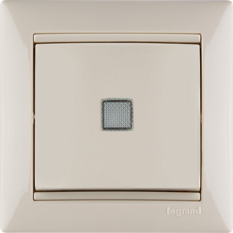 Legrand Valena Classic Кремовый Выключатель Legrand Valena Крем 1-клавишный с подсветкой 774310