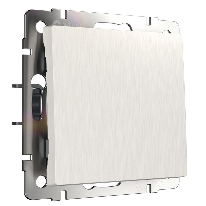 Werkel Перламутр рифленый механизмы Выключатель Werkel одноклавишный проходной перламутровый рифленый W1112013