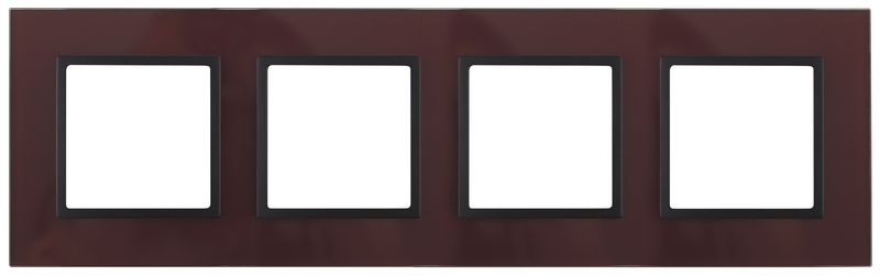Рамки ЭРА Elegance Рамка ЭРА Elegance Бордо/антрацит Стекло 4-ая 14-5104-25 Б0034533