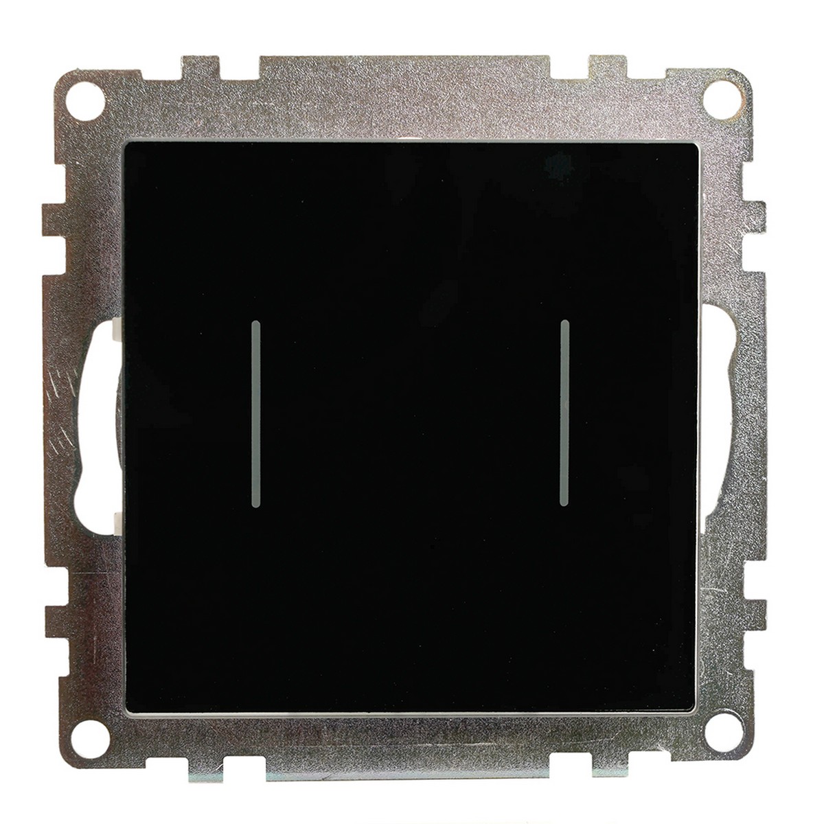 Катрин - Розетки и выключатели Stekker Выключатель 2-клавишный STEKKER сенсорный Катрин черный 50273