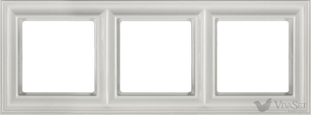 Рамки Jung Eco Profi Standart Рамка тройная Jung Eco Profi Deco белый EPD483WW