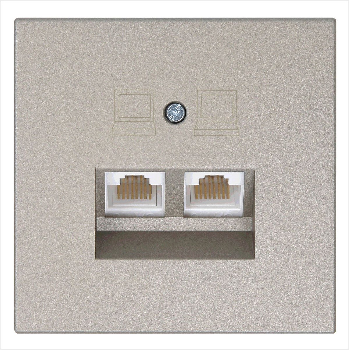 JASMART FD - розетки и выключатели Интернет розетка JASMART FD RJ45 двойная Бронза 6106BR