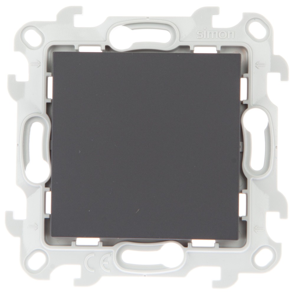 Розетки и выключатели Simon 24 Графит Выключатель Одноклавишный Simon 24 Графит 2450101-038