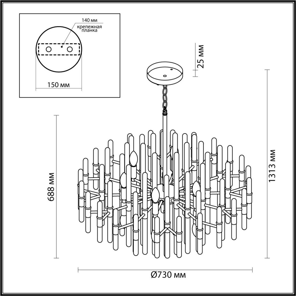 Люстры Люстра ODEON LIGHT 4988/12 STIKA 