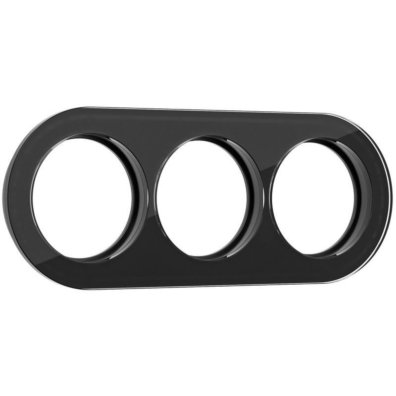 Werkel Ретро Рамка Werkel на 3 поста Favorit Runda (Черный) W0035108