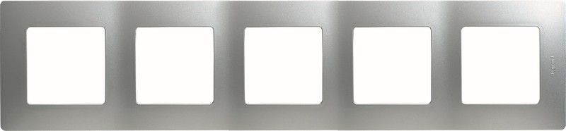 Legrand Etika Алюминий Рамка Legrand Etika алюминий 5-ая 672555