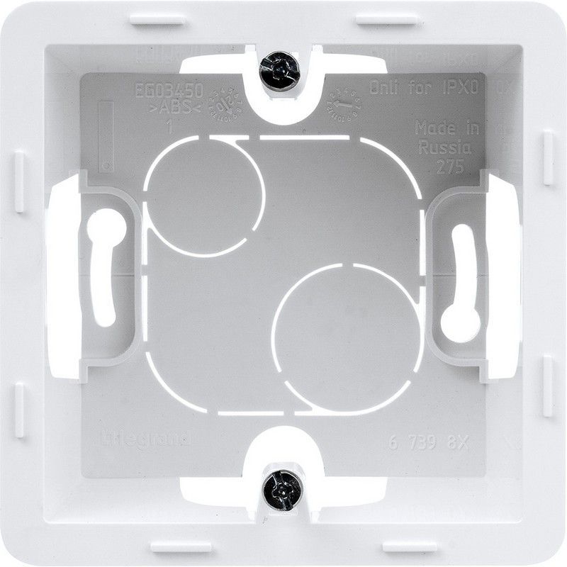 Legrand Inspiria Белый Коробка накладного монтажа Legrand INSPIRIA Белый 1 пост 673980