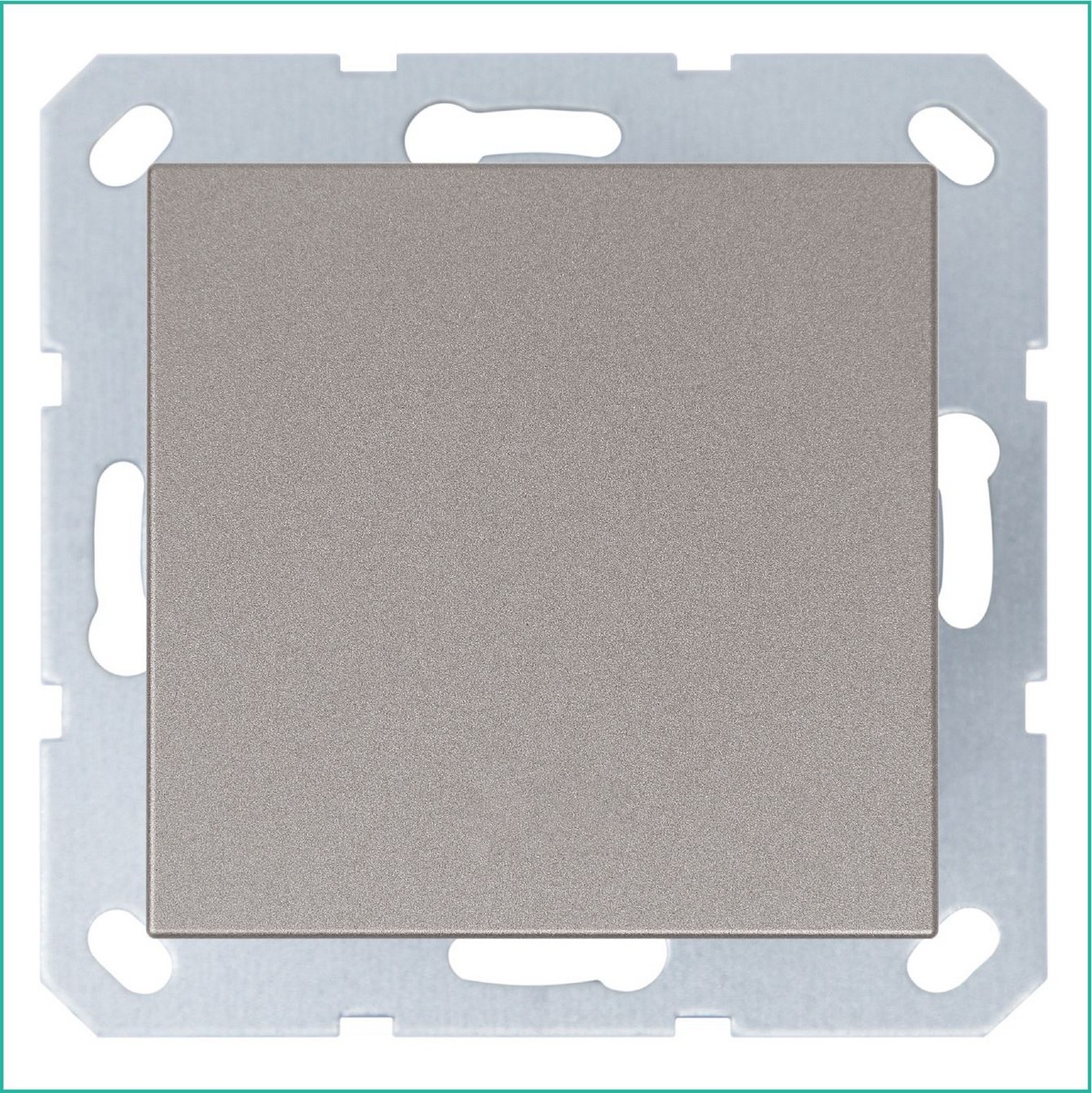 JASMART G - розетки и выключатели Выключатель одноклавишный JASMART перекрестный шампань G3013CH