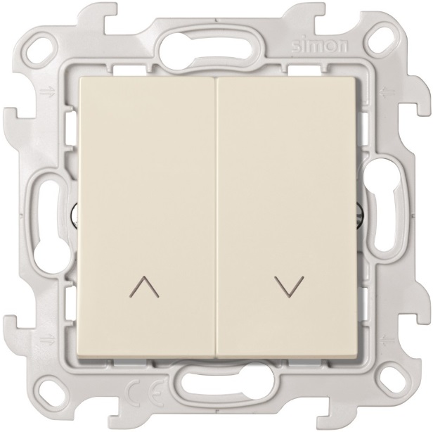 Розетки и выключатели Simon 24 Слоновая кость Выключатель жалюзи Simon 24 Слоновая кость 2410331-031