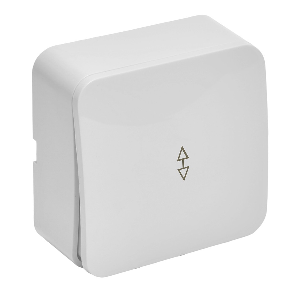 Накладные розетки и выключатели Stekker Переключатель 1-клавишный STEKKER 250В София белый MSW10-12-01 49386