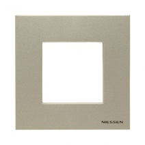 Рамки ABB Zenit Шампань  Рамка ABB Zenit Шампань 1-я 2 мод 2CLA227100N1901