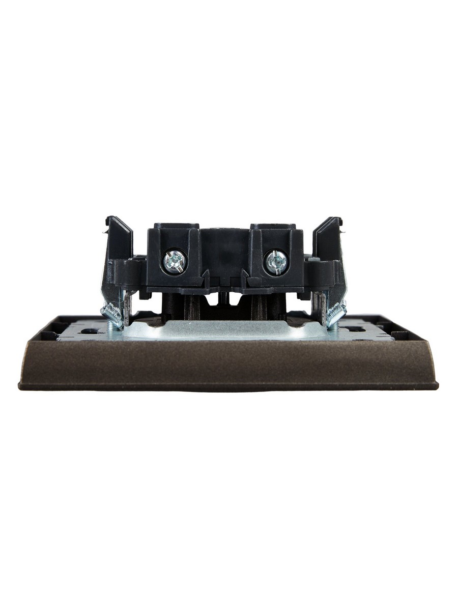 IEK Brite Бронза Розетка IEK BRITE Темн.бронза без з/к/ш 10А в сборе РСР10-1-0-БрТБ BR-R10-10-K45-F