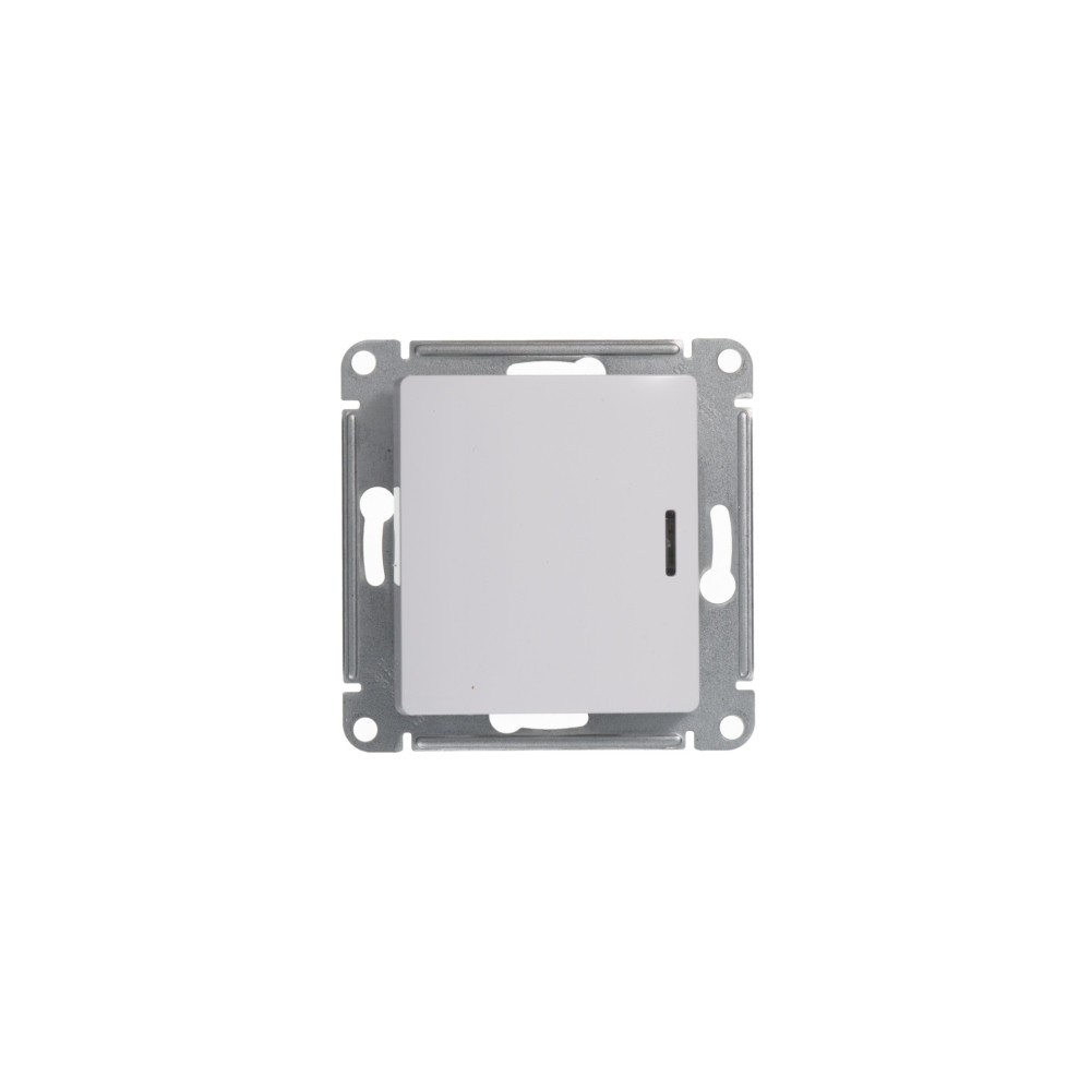 Glossa Белый Переключатель Systeme Electric Glossa Белый 1-клавишный с подсветкой, сх.6а GSL000163