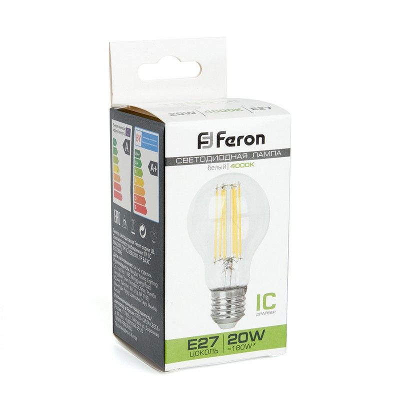 E27 Лампа светодиодная Feron LB-620 Шар E27 20W 4000K 38246 