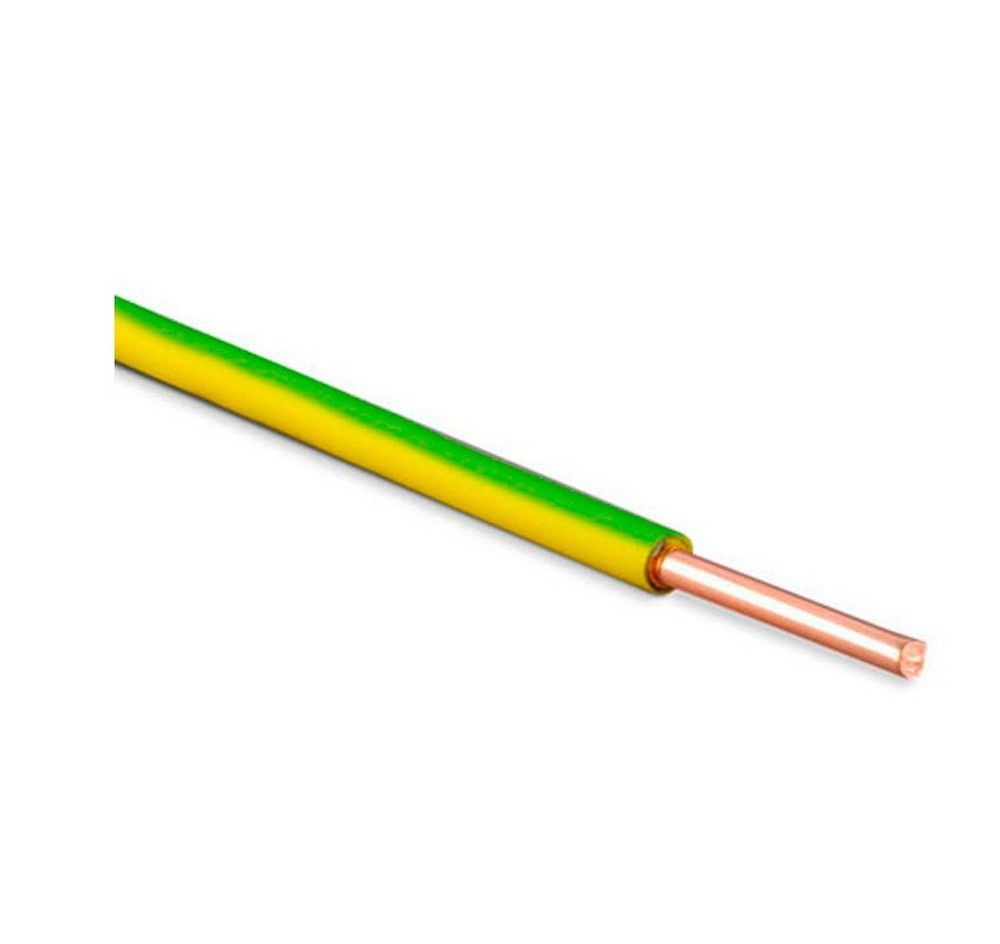 Провод одножильный ПуВ, ПуГВ Провод ПуВ 1х0,75 зелено-желтый ГОСТ 7399-97 ККЗ