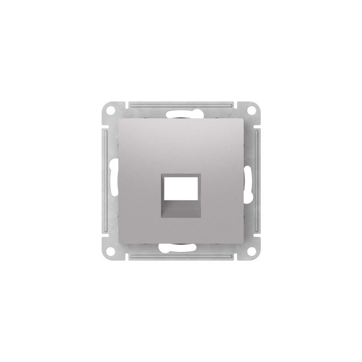 AtlasDesign Алюминий Накладка Systeme Electric AtlasDesign Алюминий для информационных функций Keystone