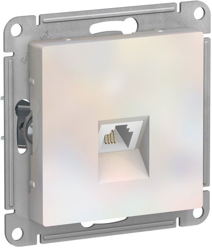 AtlasDesign Жемчуг Розетка телефонная Systeme Electric AtlasDesign Жемчуг RJ11, ATN000481