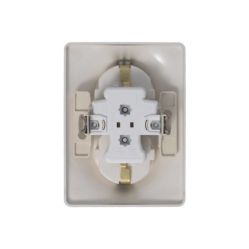 Glossa Платина Розетка Systeme Electric Glossa Платина 2-ая с-з (в сборе) GSL001224