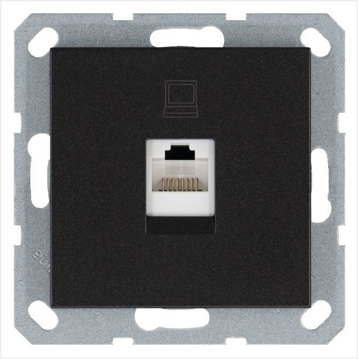 JASMART G - розетки и выключатели Интернет-розетка JASMART RJ45 Антрацит G6105B