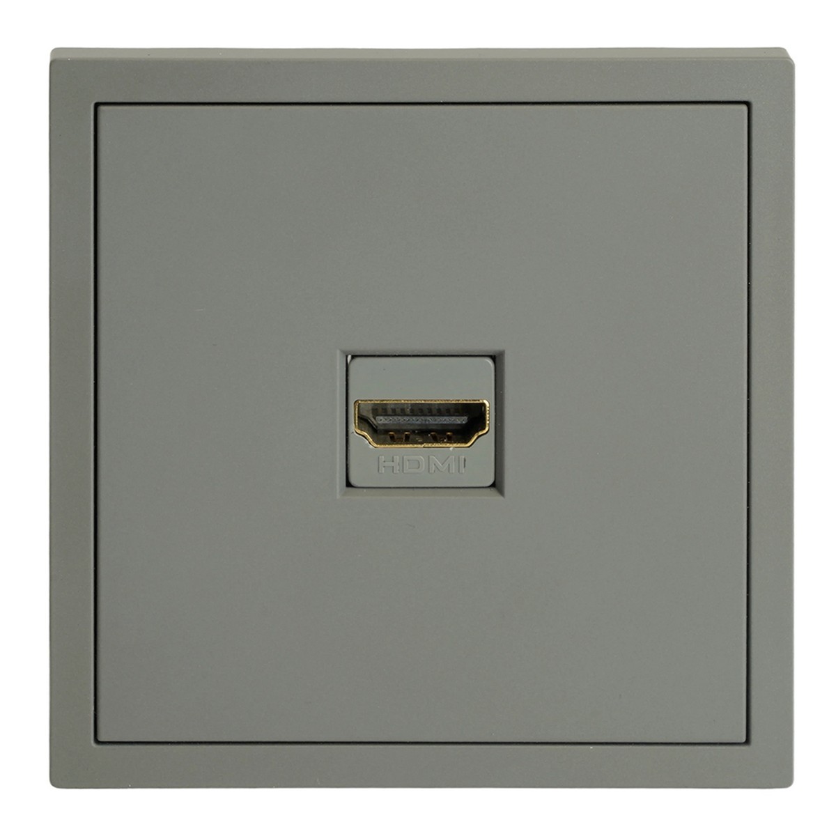 Эмили - Розетки и выключатели Stekker Розетка HDMI 2.0 Type A  STEKKER Эмили RST00-5118-10 платиново-серый soft touch 50170