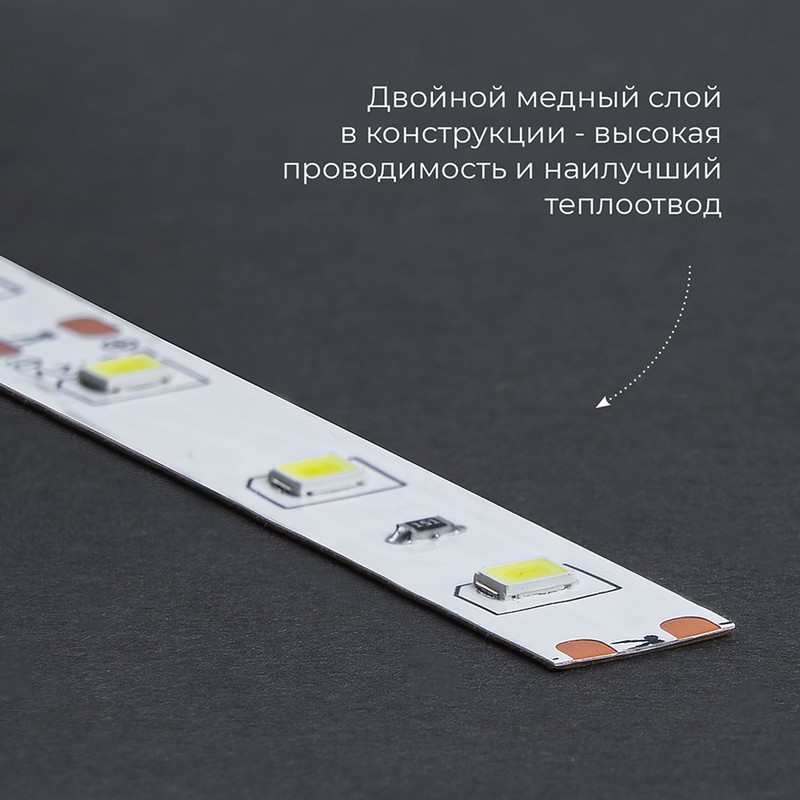 Светодиодная лента белая нейтральная Лента светодиодная Feron LS606 60SMD(5050)/м 14.4Вт/м 12V 4000К IP20 5 метров 41447 