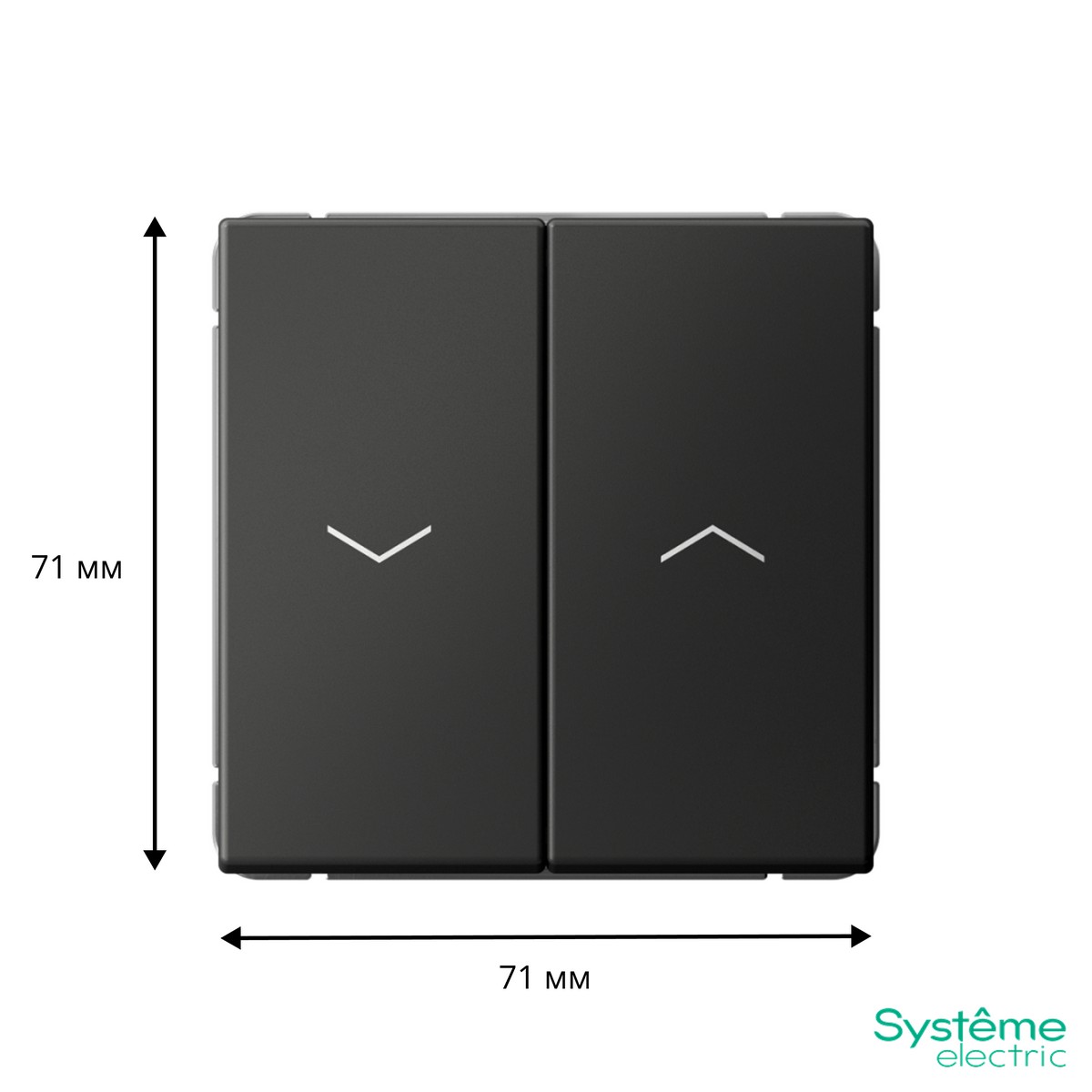 ArtGallery Базальт Выключатель SE ArtGallery Базальт 2-клавишный для жалюзи быстрозажим. клем. GAL001419S