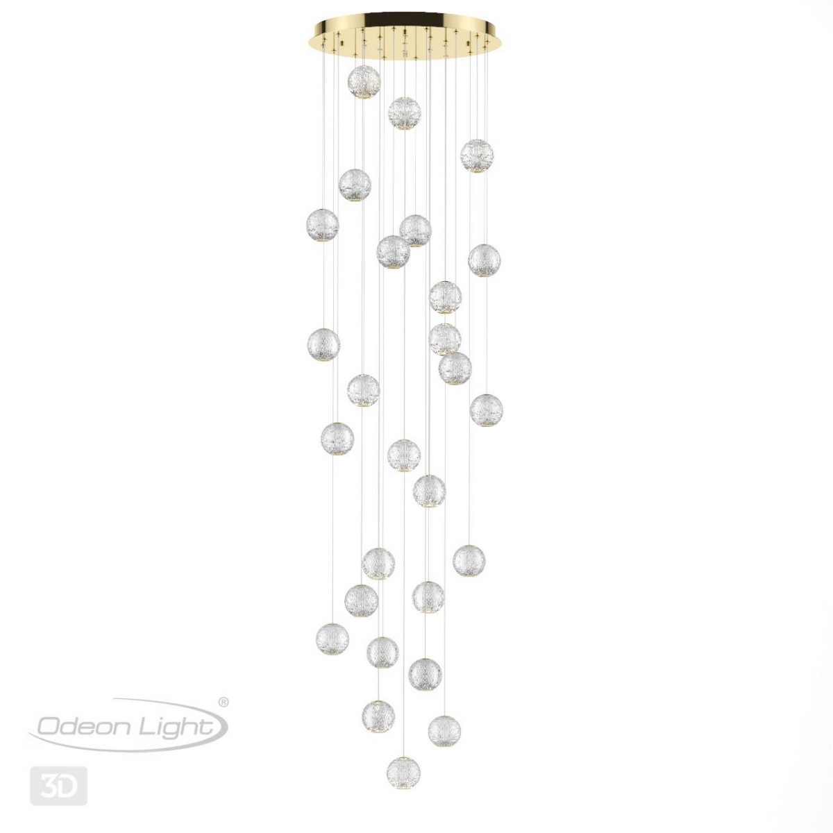 Люстры Люстра каскадная ODEON LIGHT 5008/120L CRYSTAL 