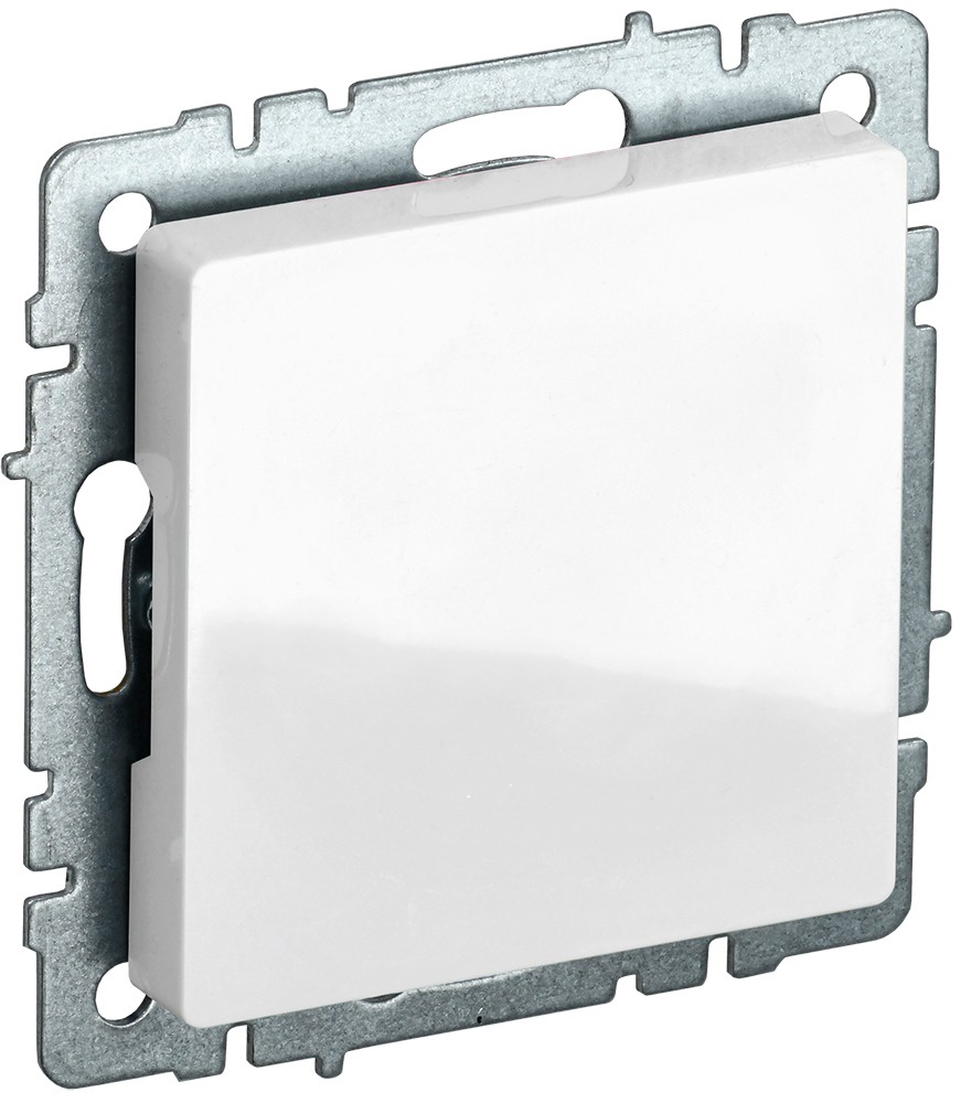 IEK Brite Белый Заглушка IEK BRITE с суппортом МЗ10-БрБ белый BR-PL10-K01