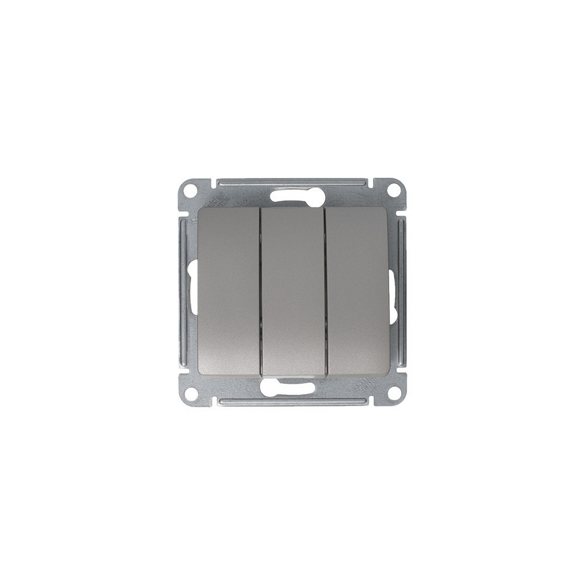 Glossa Платина Выключатель 3-клавишный Systeme Electric Glossa Платина GSL001231