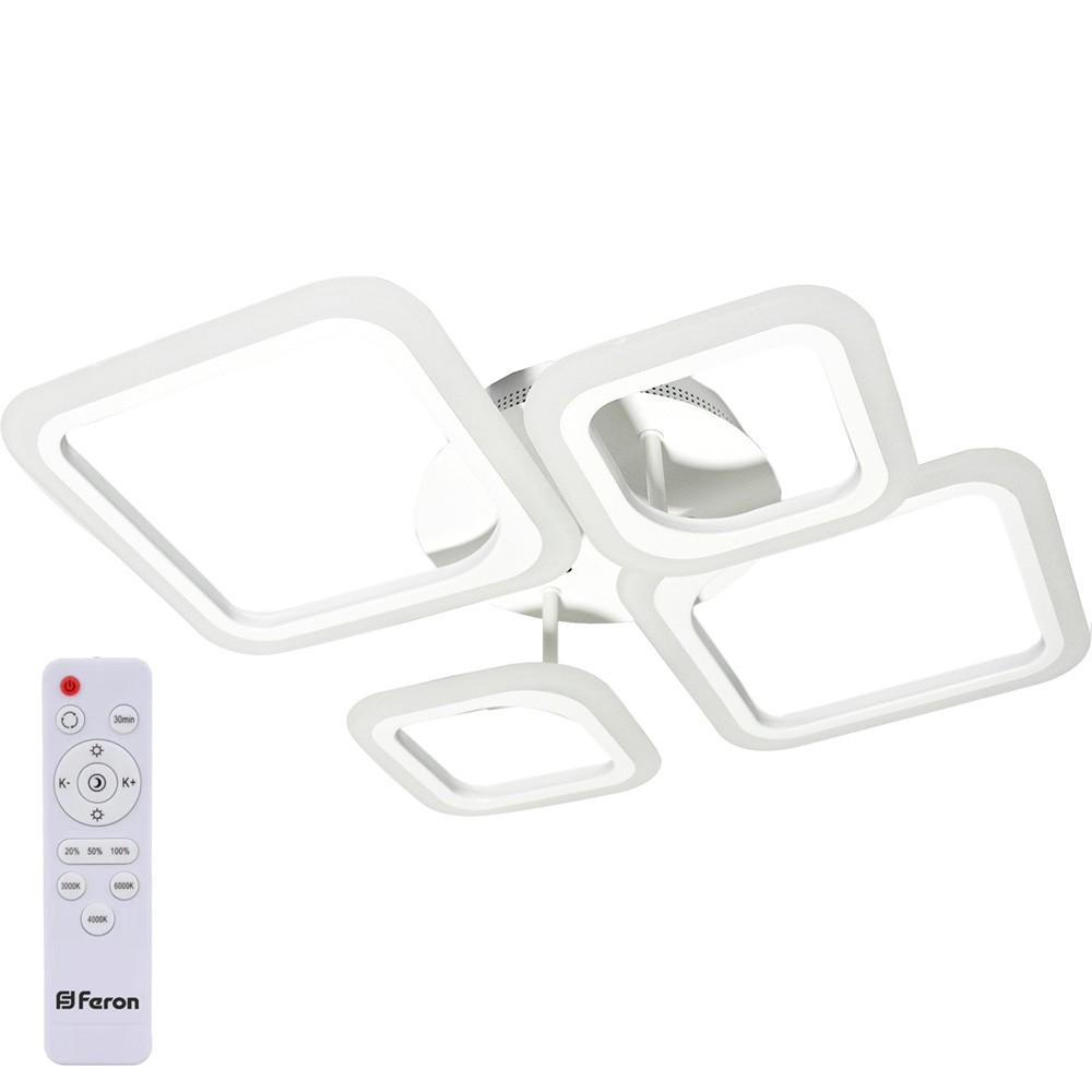 Управляемые светодиодные светильники и люстры Светодиодный управляемый светильник накладной Feron AL5940 84W 3000К-6500K 41670
