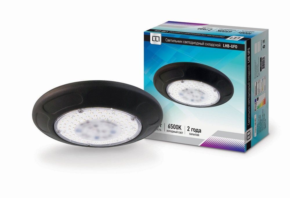 Светодиодные светильники для склада Светильник складской LHB-UFO 100W 230В 6500К 7500Лм LLT 4690612010 
