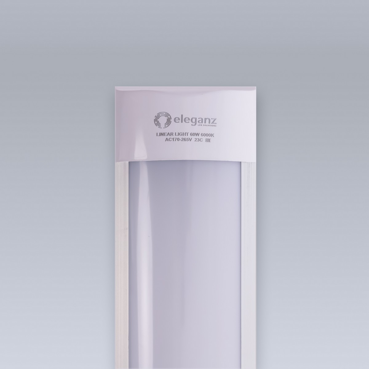 Линейные светодиодные светильники Светильник ELEGANZ линейный-панель 60W 6000К 1500*75*25мм 220V IP40 9809