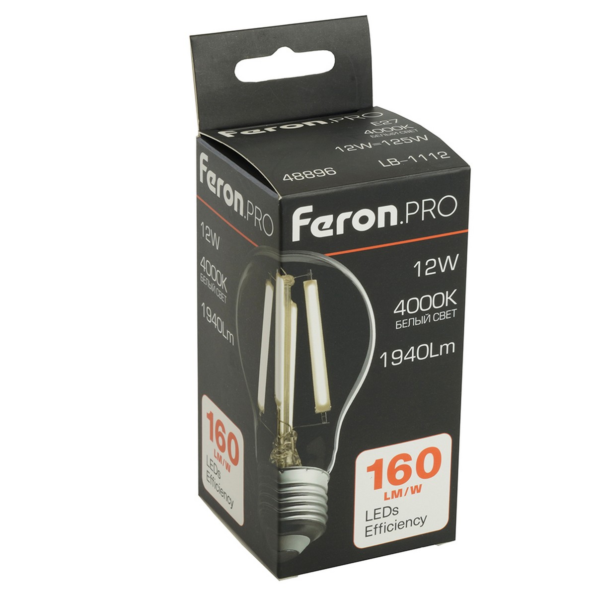 E27 Лампа светодиодная Feron.PRO LB-1112 Шар E27 12W 175-265V 4000K 48896 