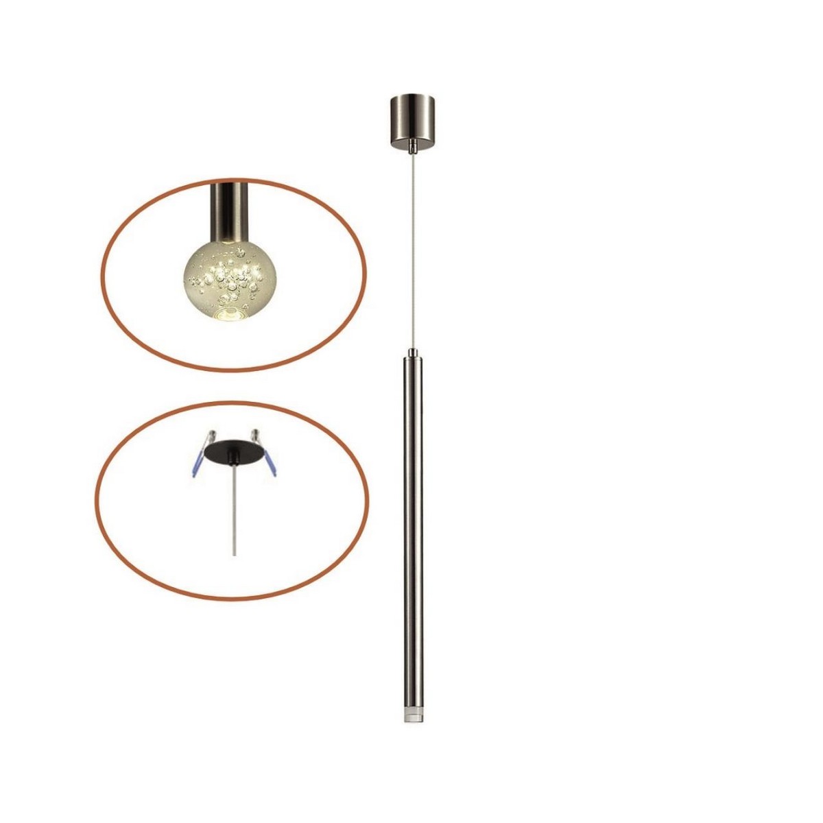 Подвесные светодиодные светильники Подвес ODEON LIGHT 4375/3LA FIANO