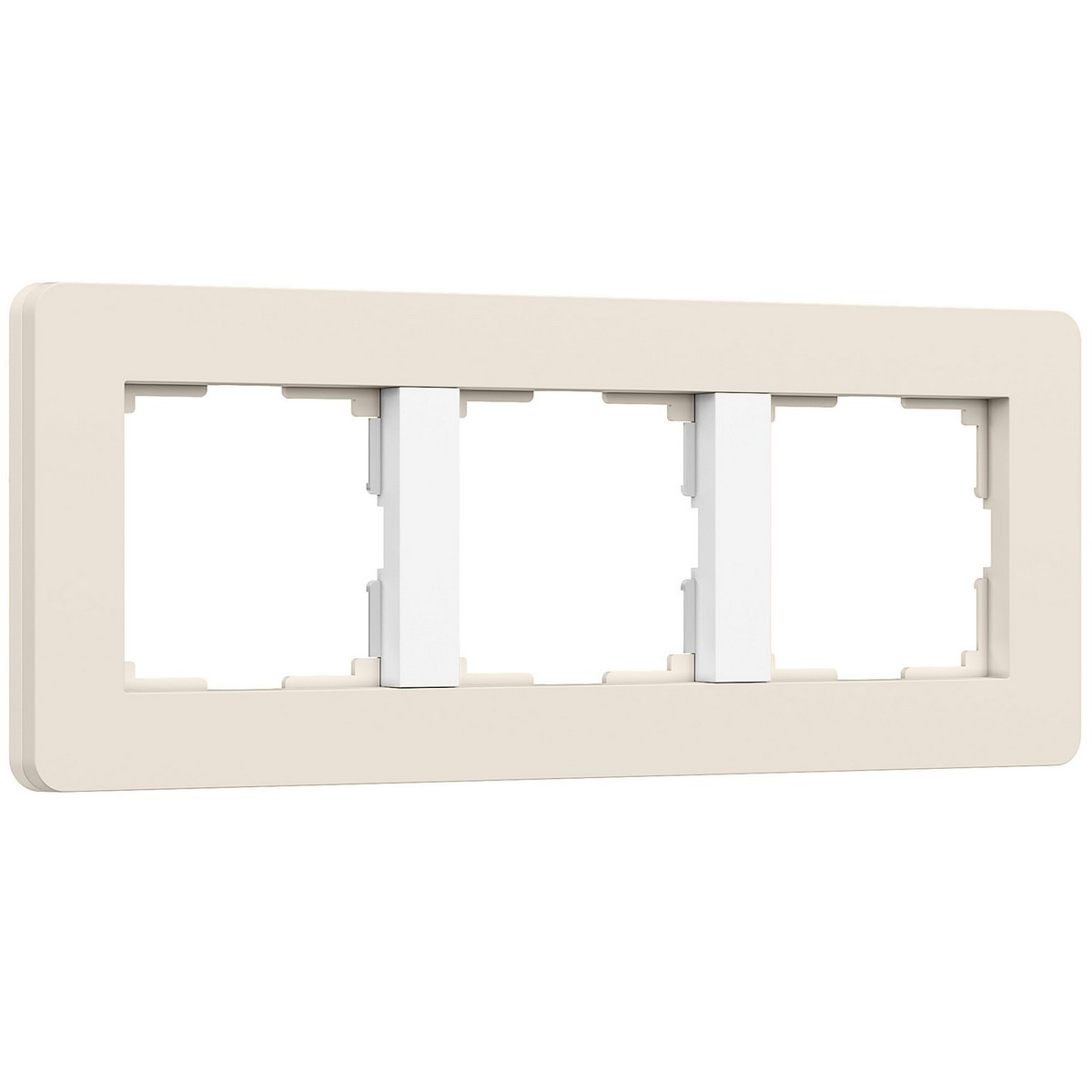 Рамки Werkel Split Рамка Werkel на 3 поста Split (айвори/белый, soft-touch) W0033066