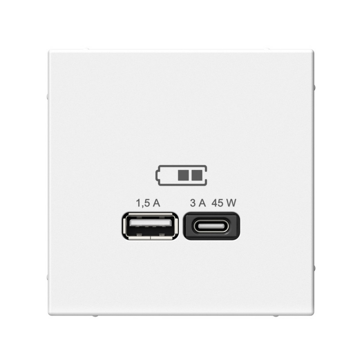ArtGallery Лотос USB Розетка Systeme Electric ArtGallery Лотос A + тип-C 45Вт высокоскор.заряд. QC PD GAL001329