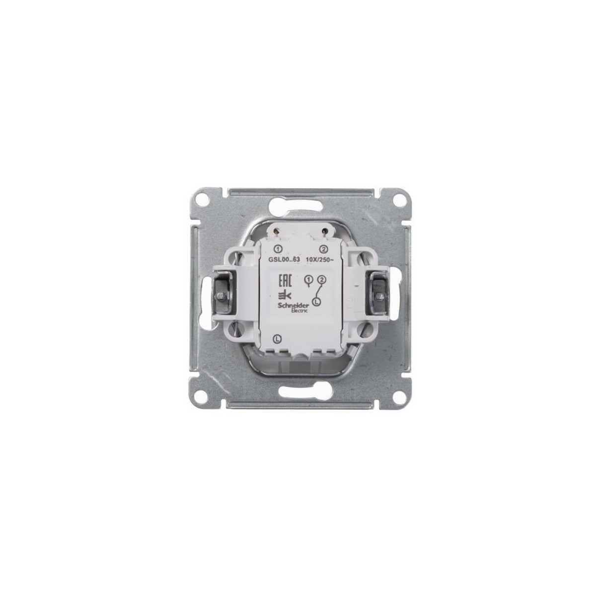 Glossa Белый Переключатель Systeme Electric Glossa Белый 1-клавишный с подсветкой, сх.6а GSL000163