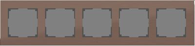 Рамки Werkel Aluminium Рамка Werkel Aluminium на 5 постов (коричневый алюминий) W0051714