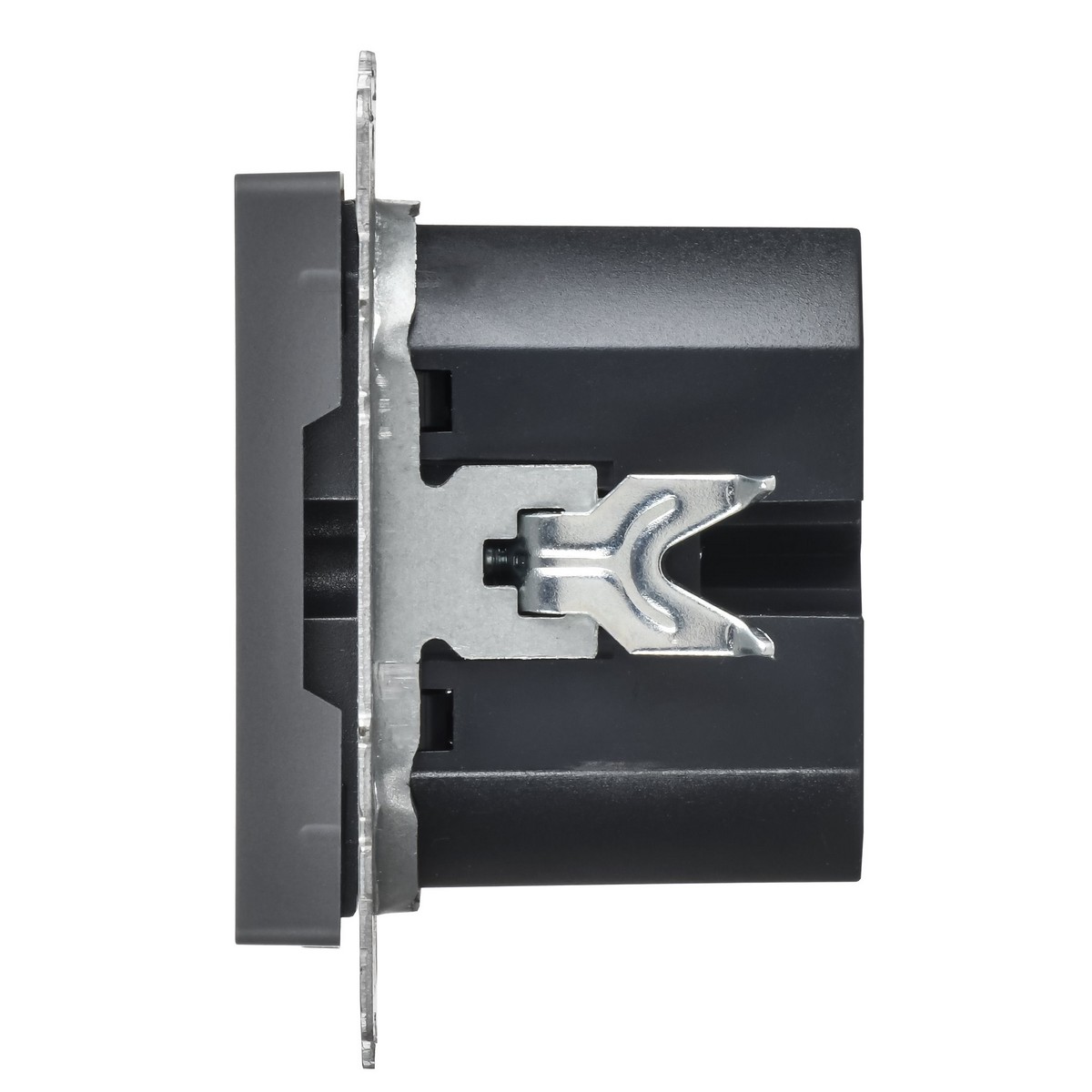 IEK Brite Графит Розетка USB IEK BRITE C 65Вт высокоскор. зар. РЮ12-1-БрГ графит