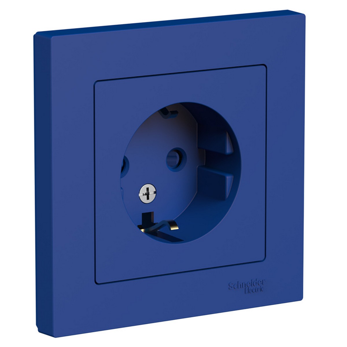 AtlasDesign Аквамарин Розетка Systeme Electric AtlasDesign Аквамарин с/з со шторками, в сборе ATN001144